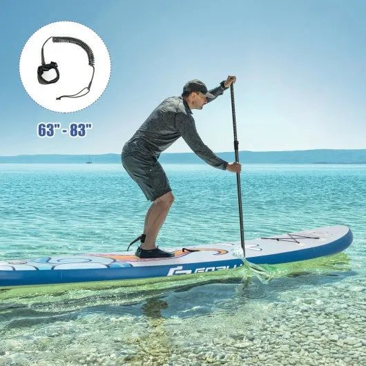 11 ft Inflatable Stand Up Paddle Board Surfboard with Aluminum Paddle Pump-11 ft