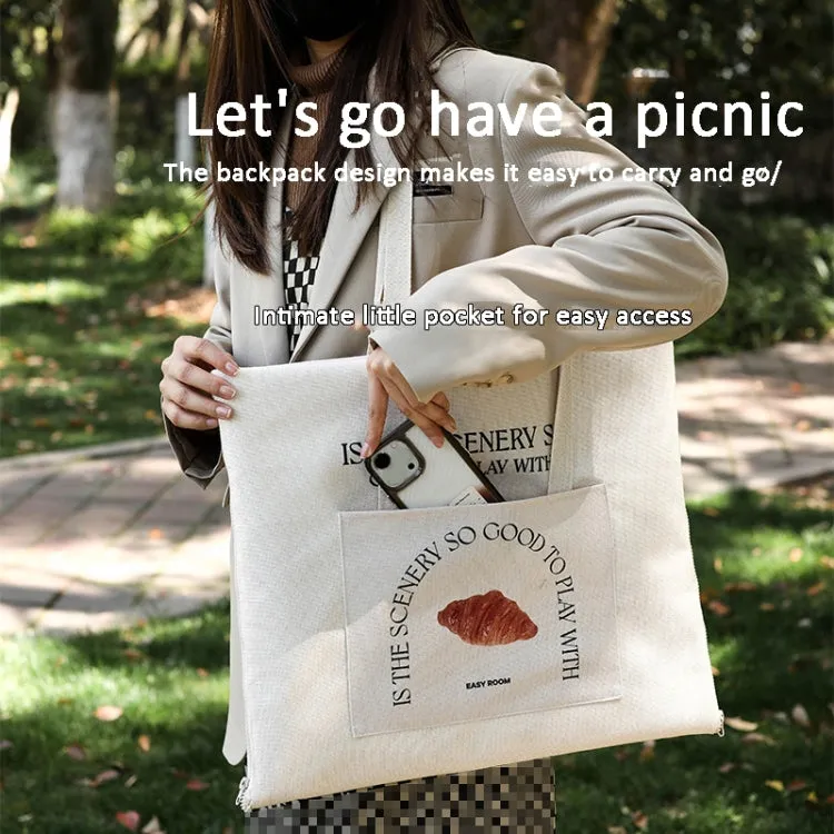 150 x 200cm Oxford Cloth Outdoor Picnic Mat Can Be Used As A Shoulder Bag Easy To Carry(Large Bread)