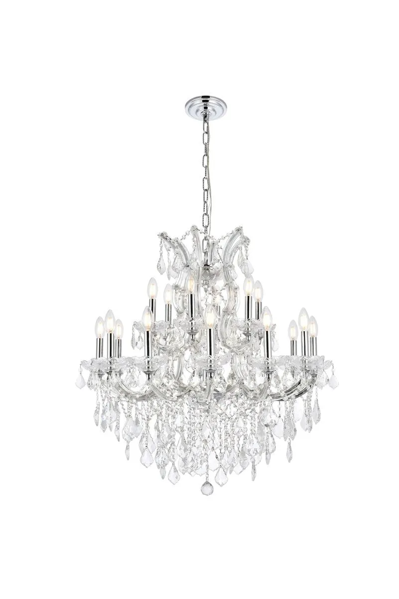 19 light Chandelier from the Maria Theresa Collection in Chrome Finish by Elegant Lighting