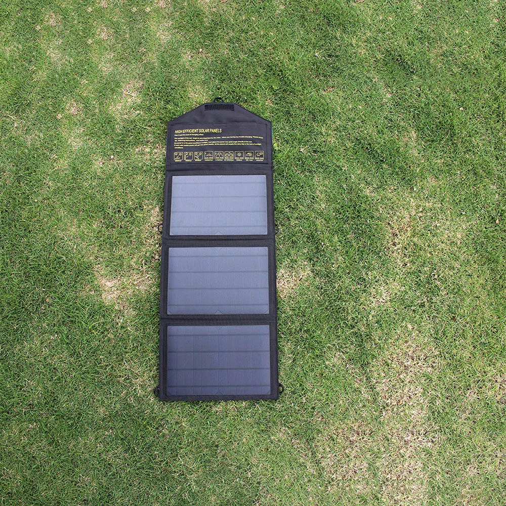 21W USB Foldable Solar Panel Flexible Small Waterproof 5V Folding Solar Cells For Smartphone Battery Charger