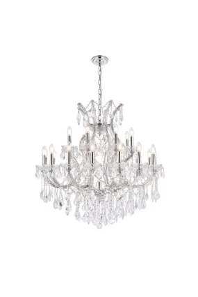 24 Light Chandelier from the Maria Theresa Collection in Chrome Finish by Elegant Lighting