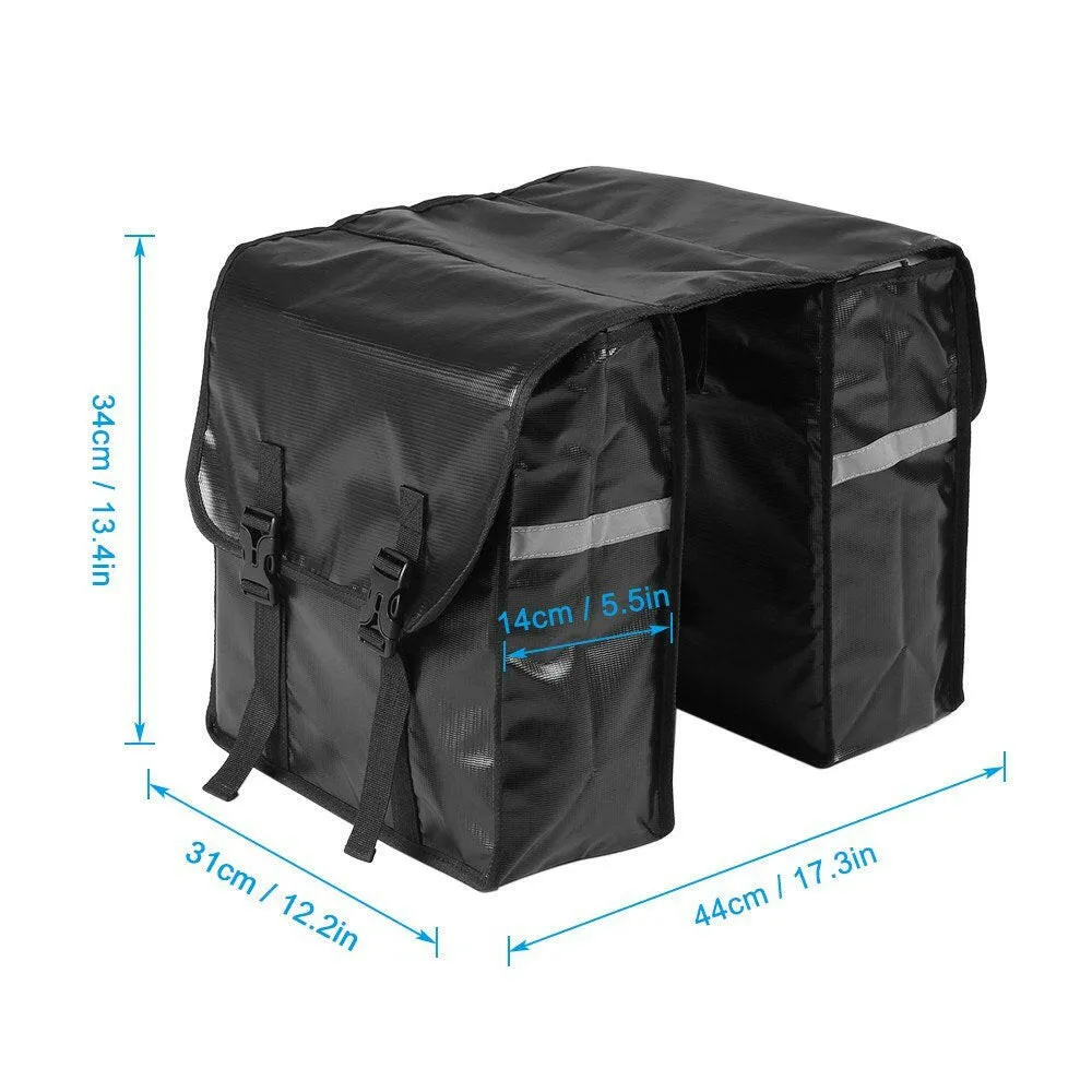 28L Bike Panniers Bag Water Resistant Rear Bicycle Bag Rear Seat Bicycle Bag Trunk Bags Saddle Rack Bag