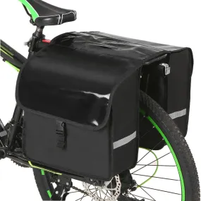 28L Water Resistant Bicycle Rear Seat Carrier Bag Rack Trunk Bags Bike Commuter Bag Pannier For Outdoor Cycling