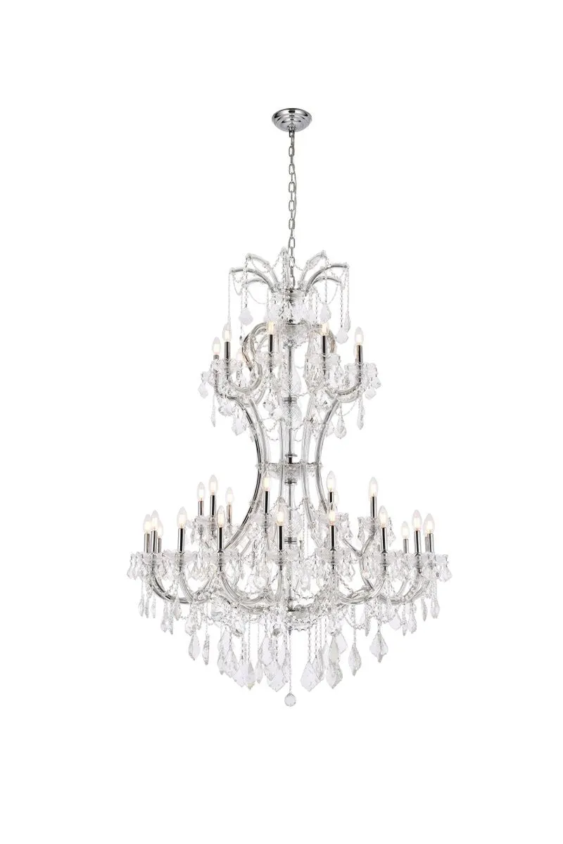 36 light Chandelier from the Maria Theresa Collection in Chrome Finish by Elegant Lighting