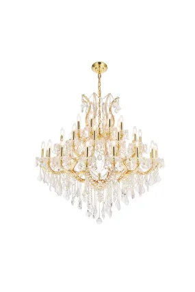 37 Light Chandelier from the Maria Theresa Collection in Gold Finish by Elegant Lighting