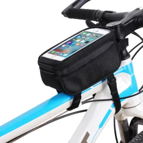 4.8" 5" Mobile Phone Bicycle Bike Touch Screen Bags Cycling Panniers Frame Front Tube Bag MTB Mountain Bike Bag 4 Colors