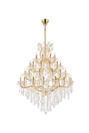 49 Light Chandelier from the Maria Theresa Collection in Gold Finish by Elegant Lighting