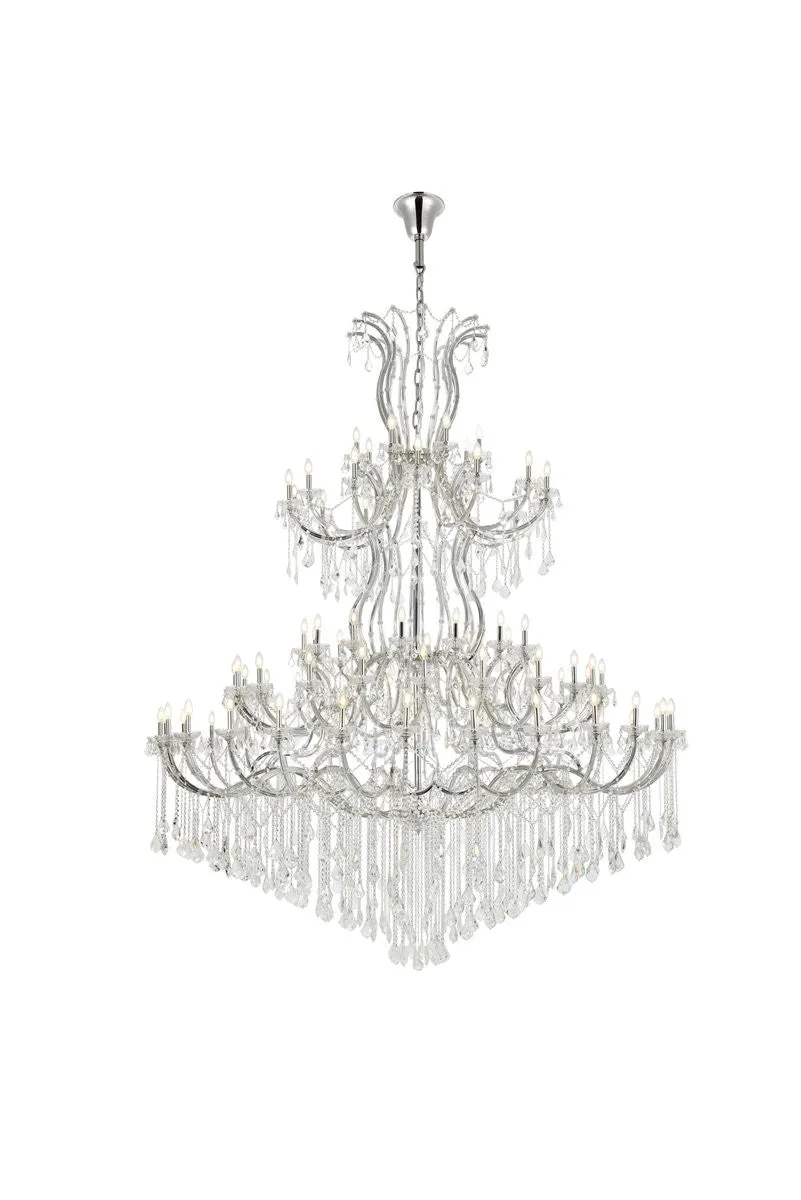 84 Light Chandelier from the Maria Theresa Collection in Chrome Finish by Elegant Lighting