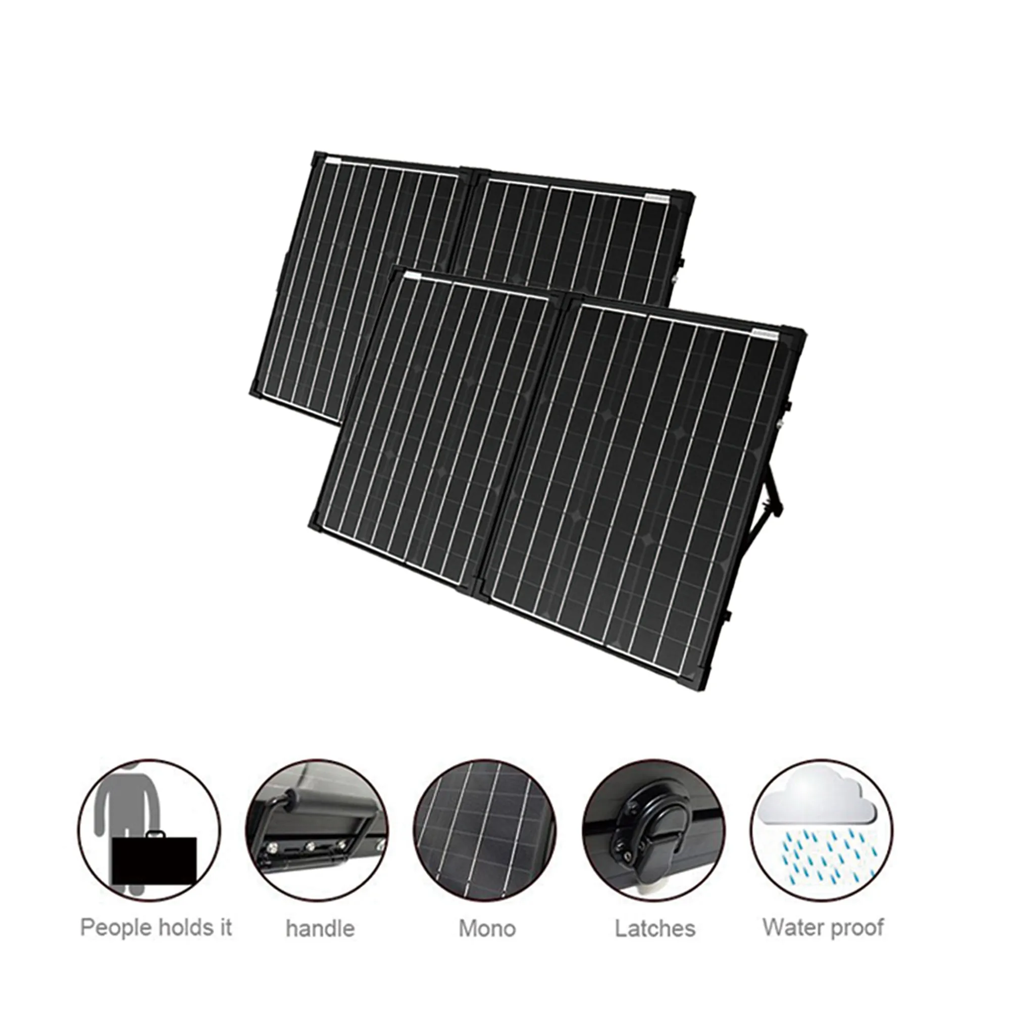 Acopower Ptk 200W Portable Solar Panel Kit Briefcase