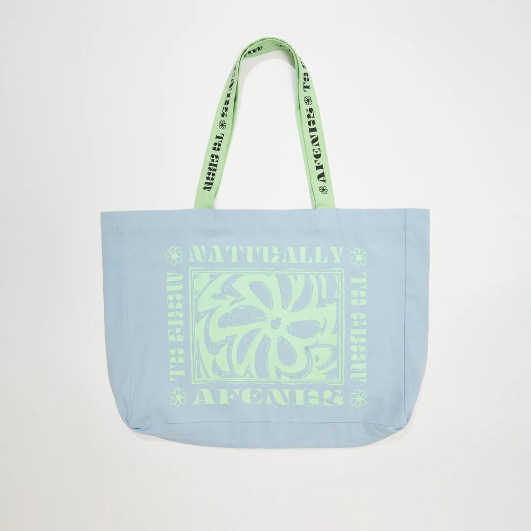 AFENDS Unisex To Grow - Oversized Tote Bag - Powder Blue