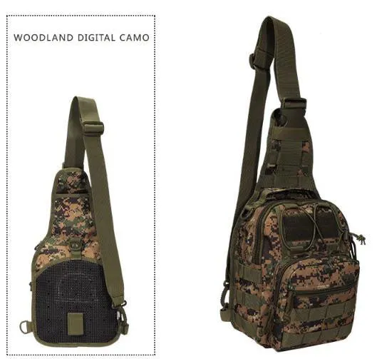 Airsoft Tactical Military Multi-Purpose Outdoor Hiking Cycling Sports Chest Bag 14 Colours ATB008