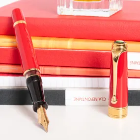 Aurora 1997 Limited Edition Italian Flag Red Fountain Pen - Preowned