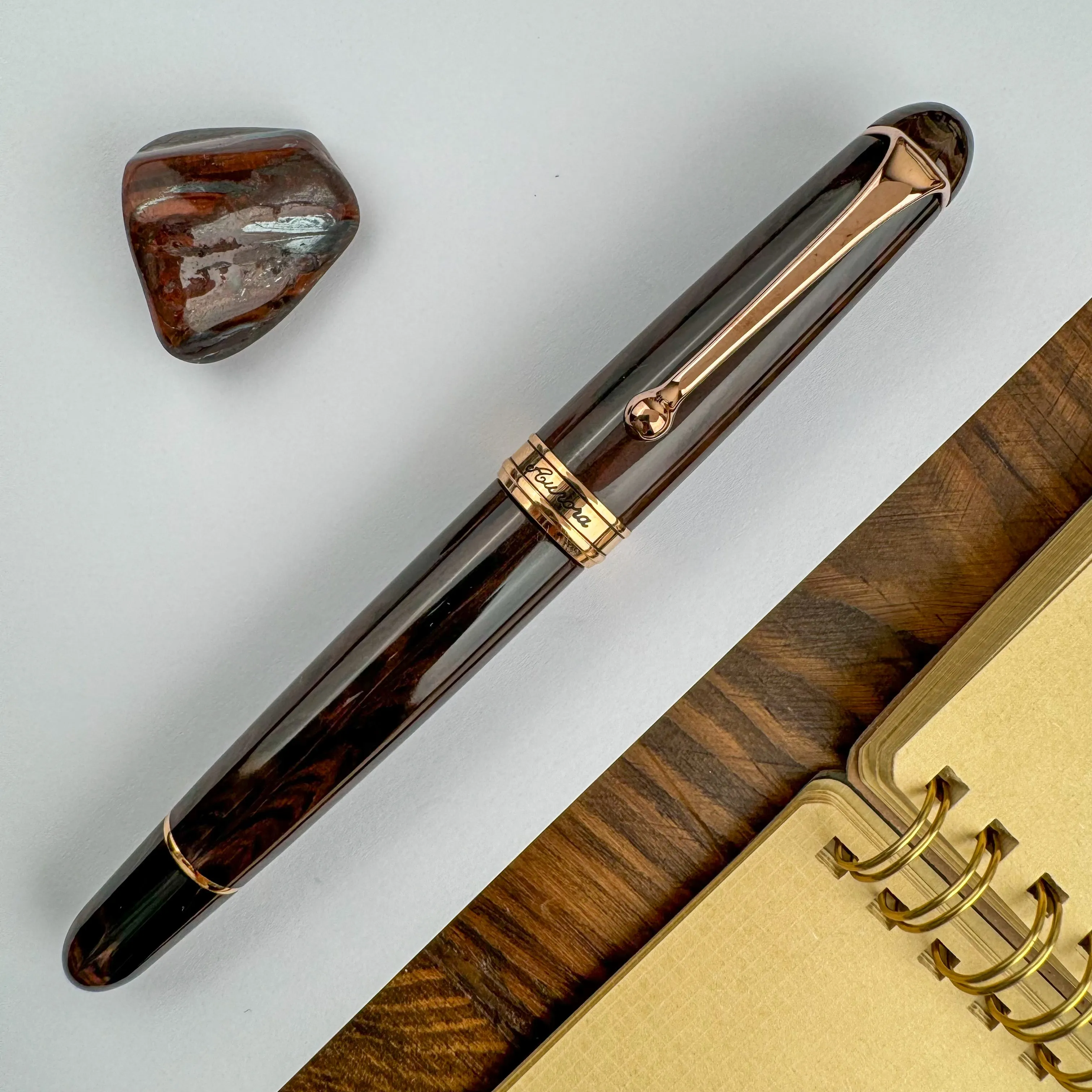 Aurora 88 Fountain Pen - Ebonite Cognac (Limited Edition)