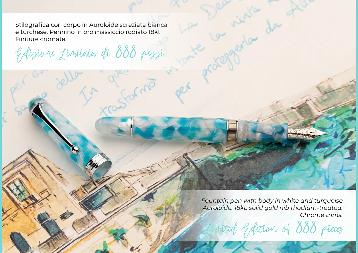 Aurora 888 Fountain Pen - Ortigia (Limited Edition)