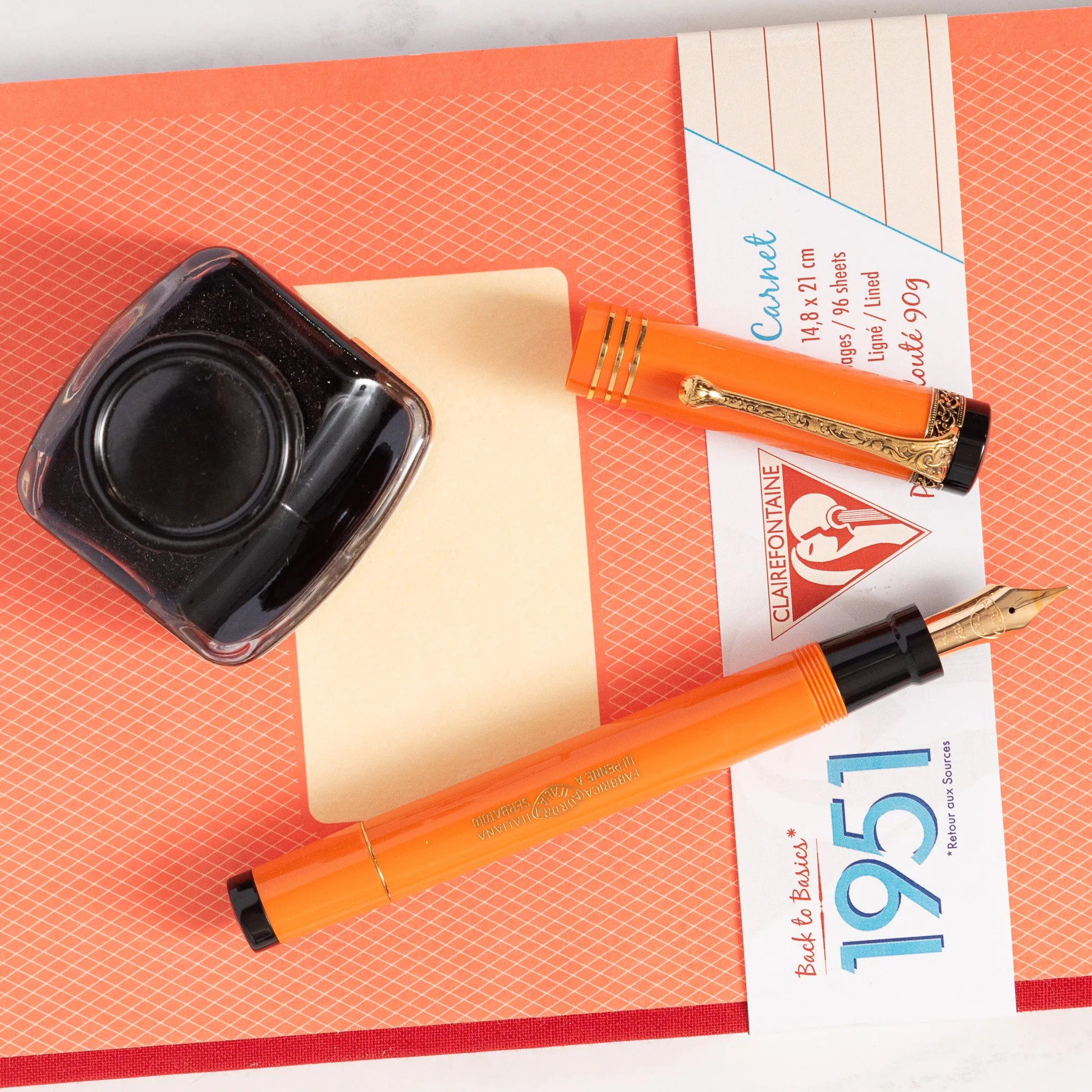 Aurora Internazionale Orange Limited Edition Fountain Pen