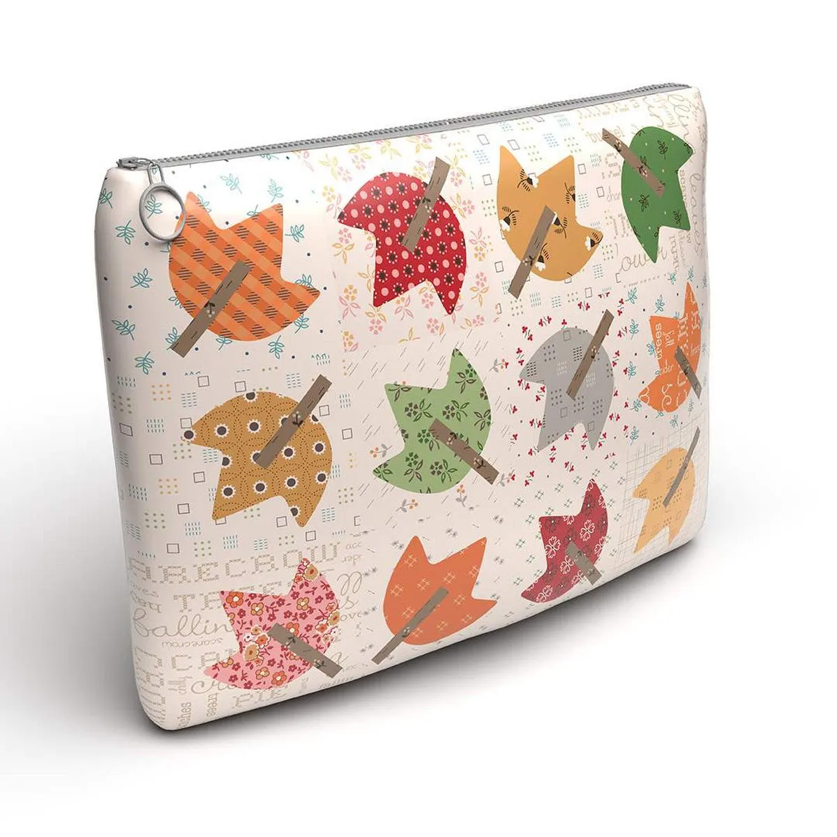 Autumn Vinyl Zipper Project Bag by Lori Holt | Riley Blake Designs