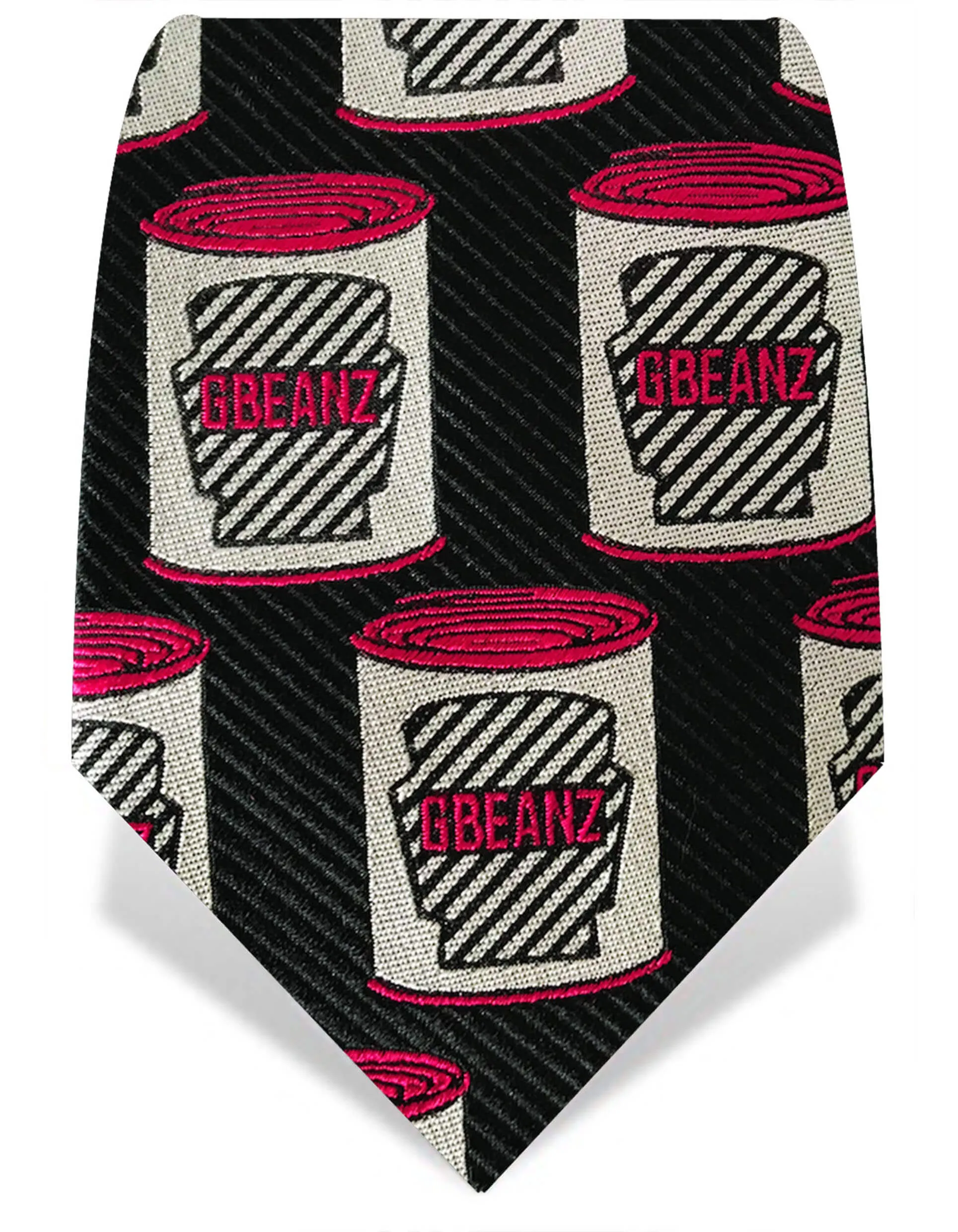 Black & Pink Gbeanz Tie