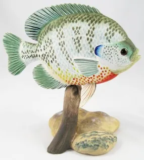 Blue Gill Hand Carved Wooden Blue Gill