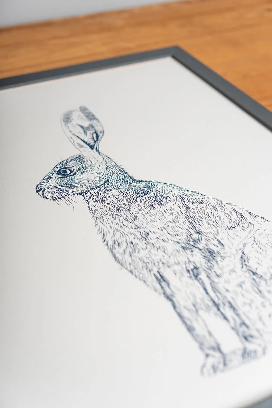 Blue Hare Print