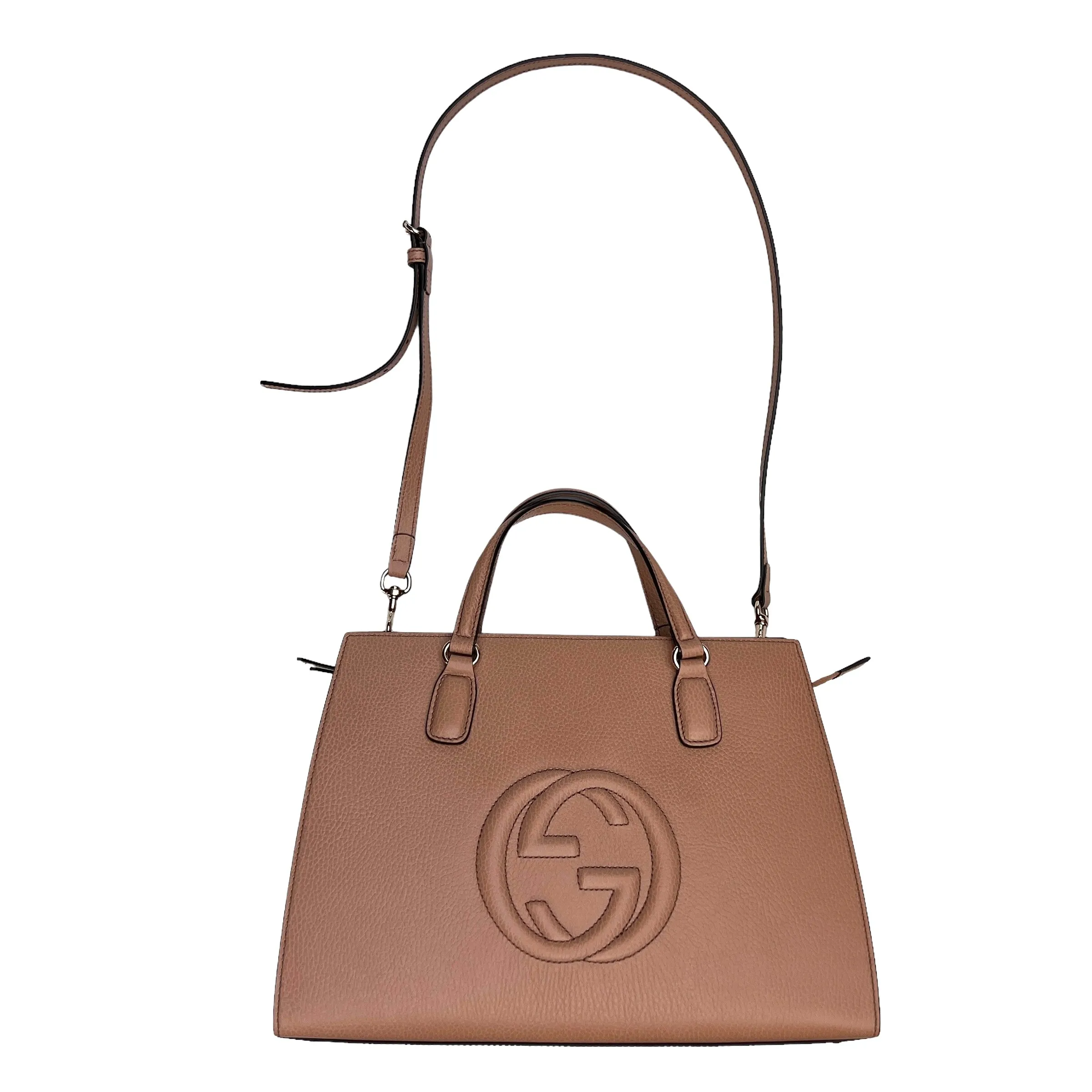 Blush Leather Tote