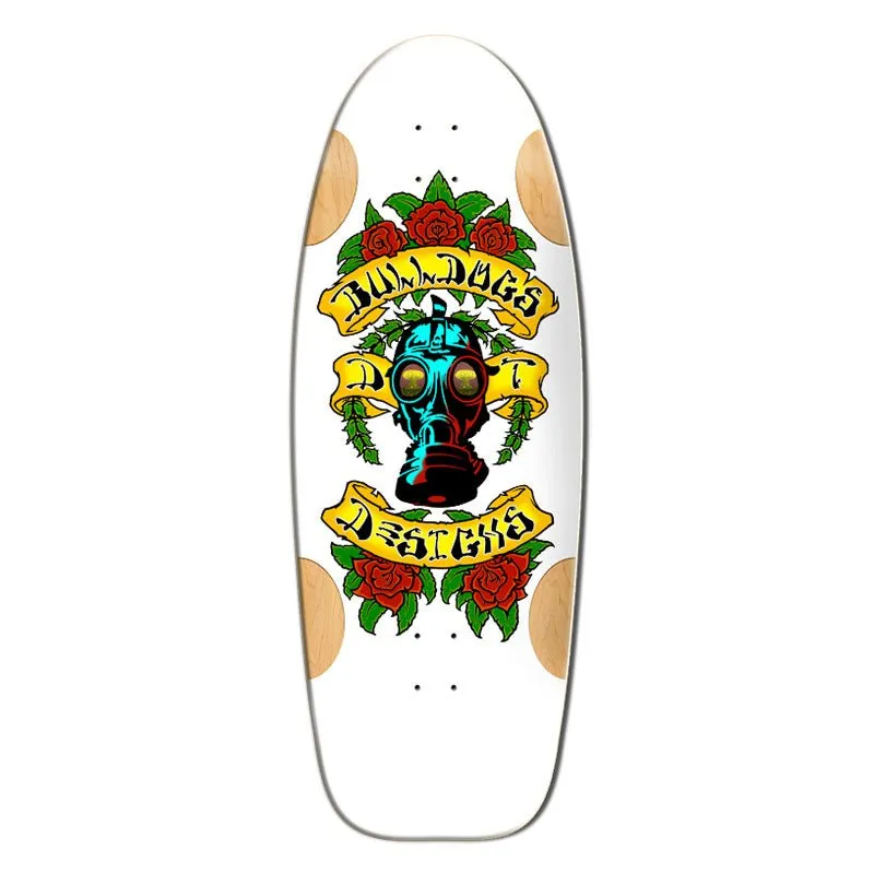 Bull Dog Designs Car Paint WHITE FORMICA 33"x 11.875"x WB 18.5" Skateboard Deck