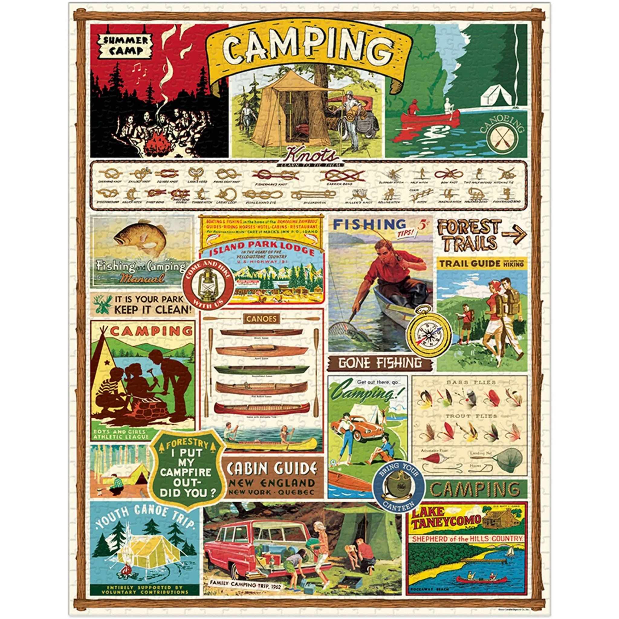 Cavallini Paper Camping Puzzle