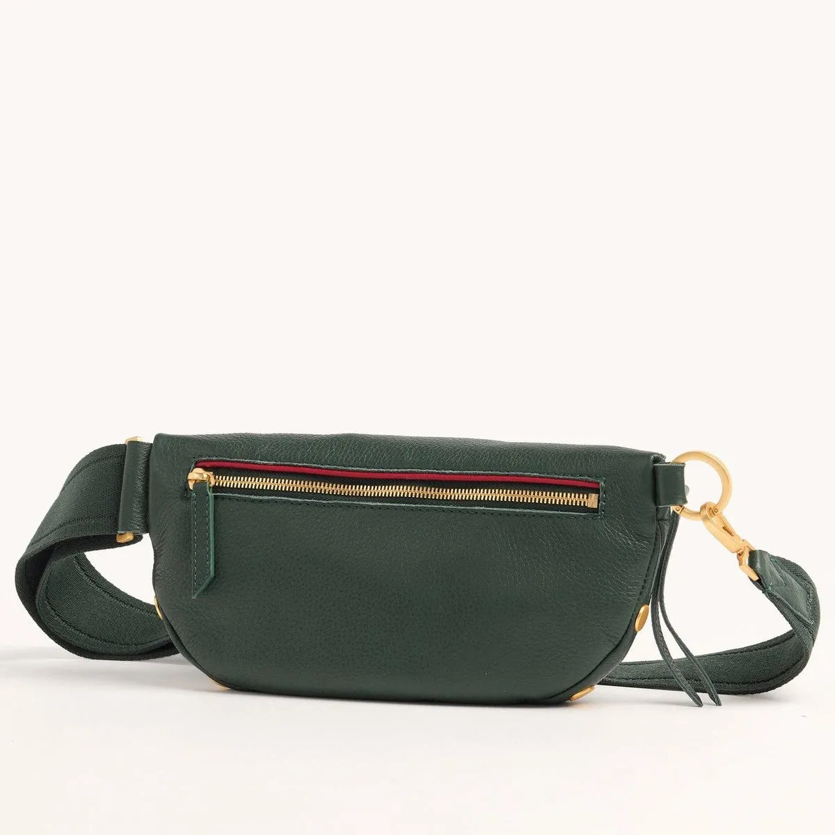 CHARLES CROSSBODY MED - Green Room Pebble/Brushed Gold