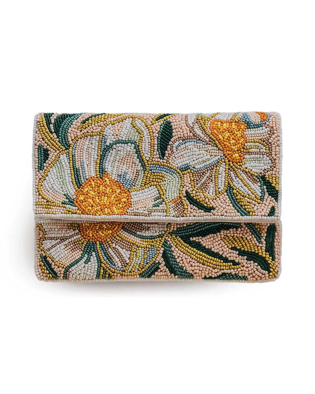 Claire de Lune Beaded Clutch