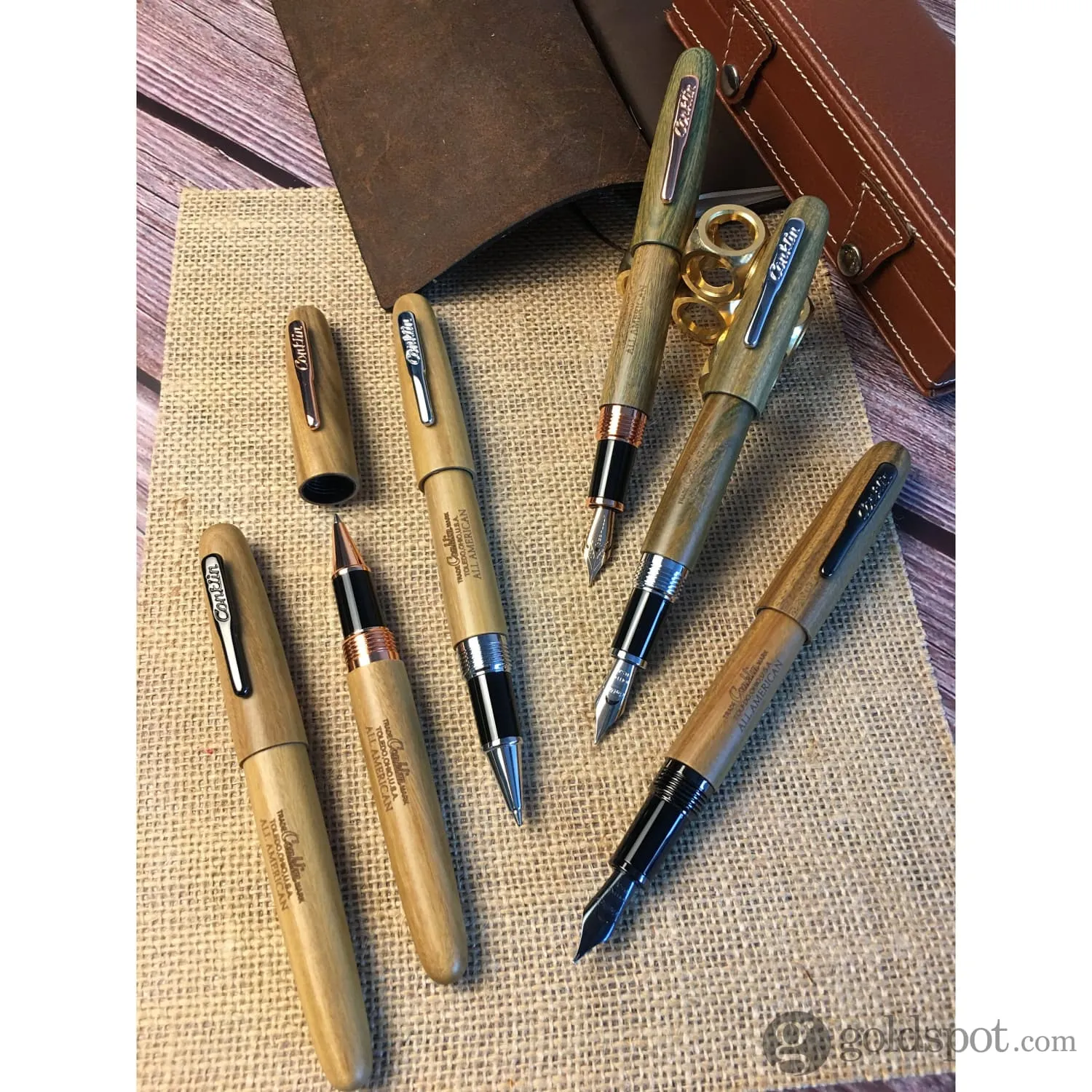 Conklin All American Fountain Pen in Pau Preto with Chrome Trim