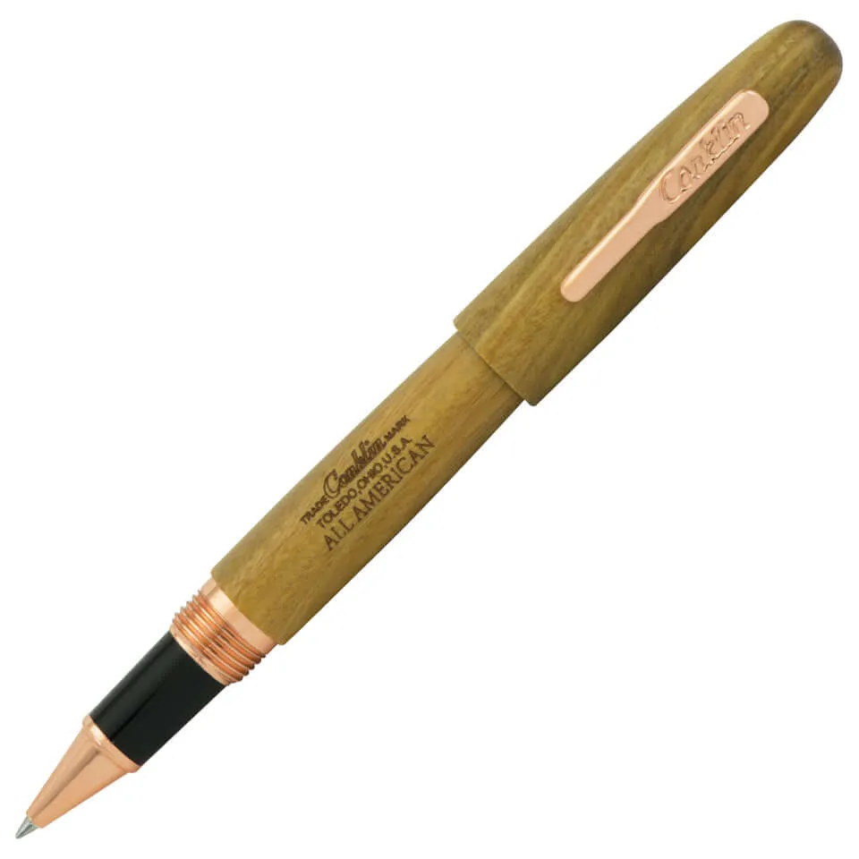 Conklin All American Pau-Preto Rosegold Rollerball Pen