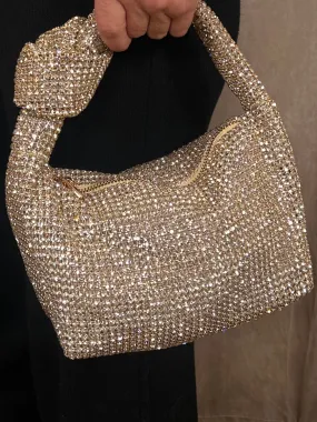 Diamante Side Knot Bag