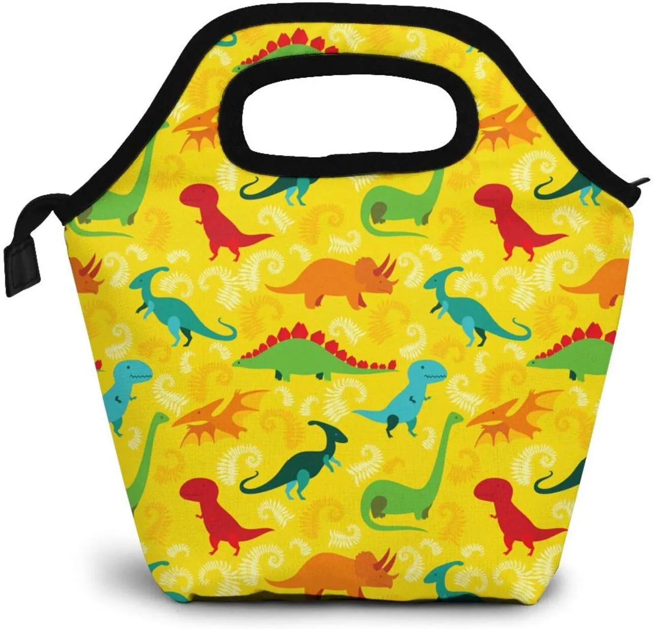 Dinosaur Lunch Bag Women Insulated Cooler lunch Box Tote Bag for Men Reuseable Work Picnic School Office Leakproof Travel Container Double Deck