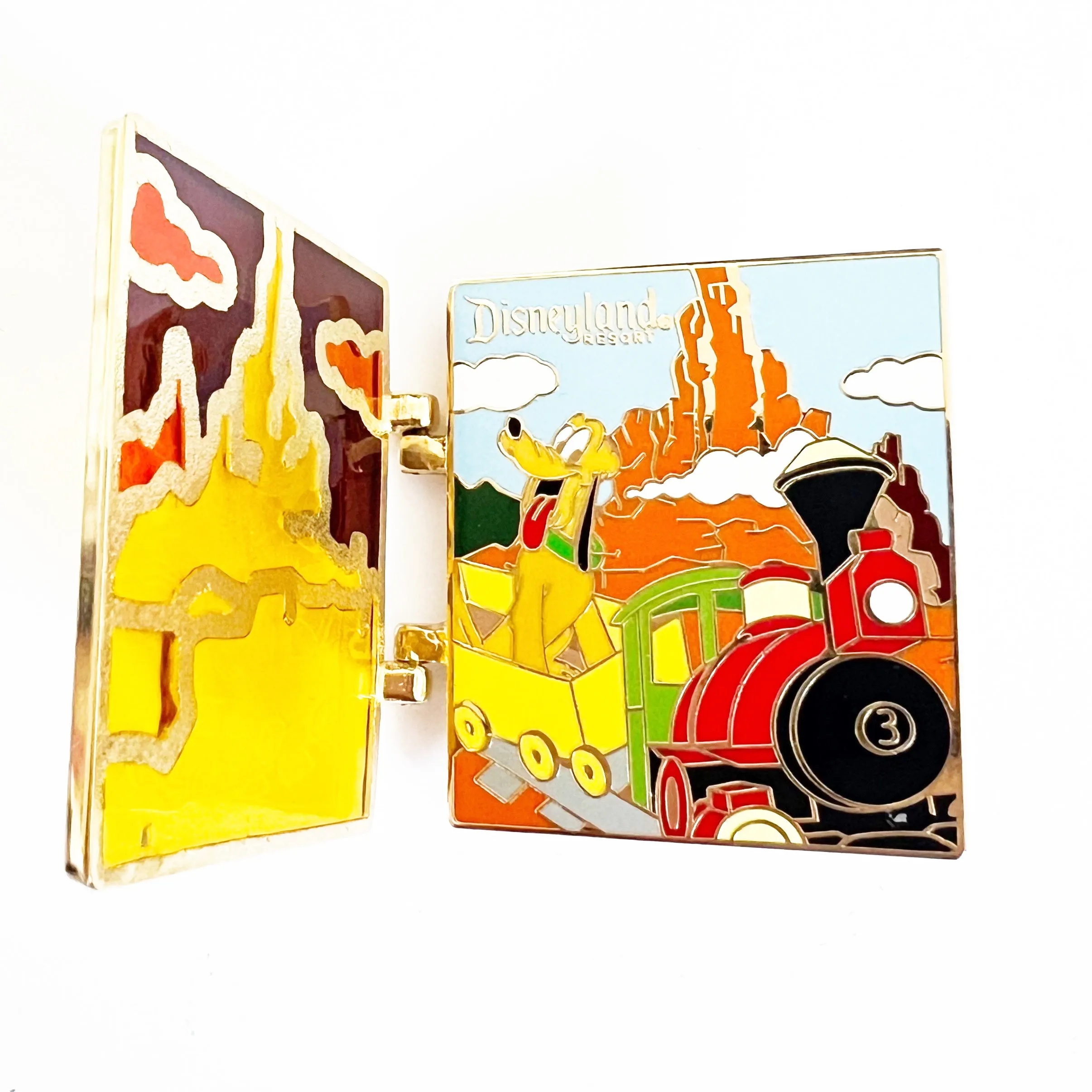 Disney DLR Big Thunder Mountain and Pluto Cast Attraction Hinge LE 750 Pin