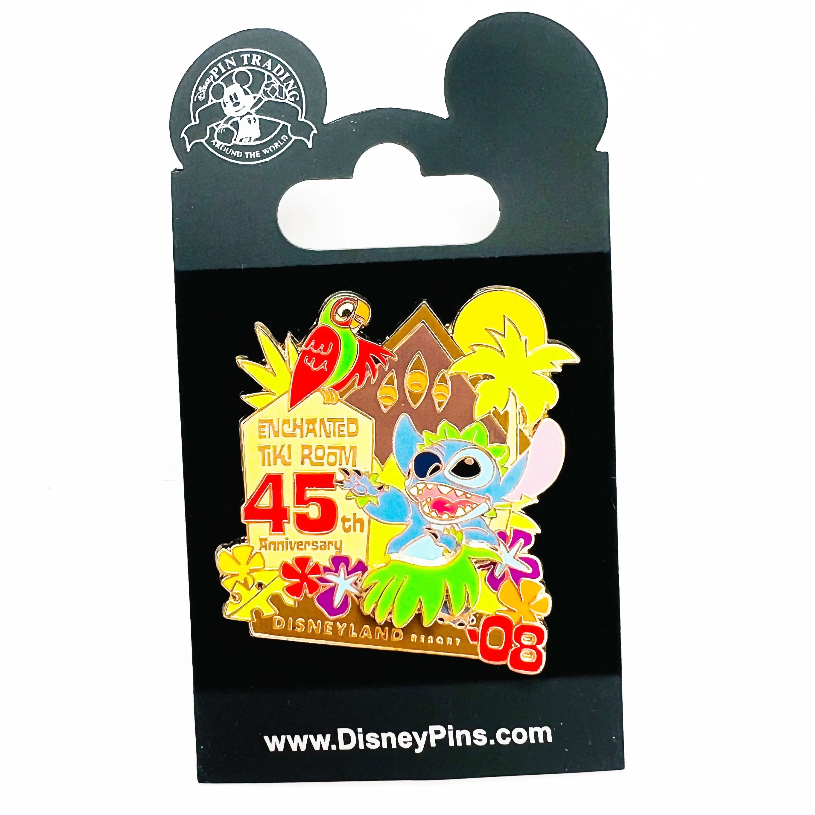 Disney Enchanted Tiki Room 45th Anniversary Cast Exclusive Stitch Limited Edition 500 Pin