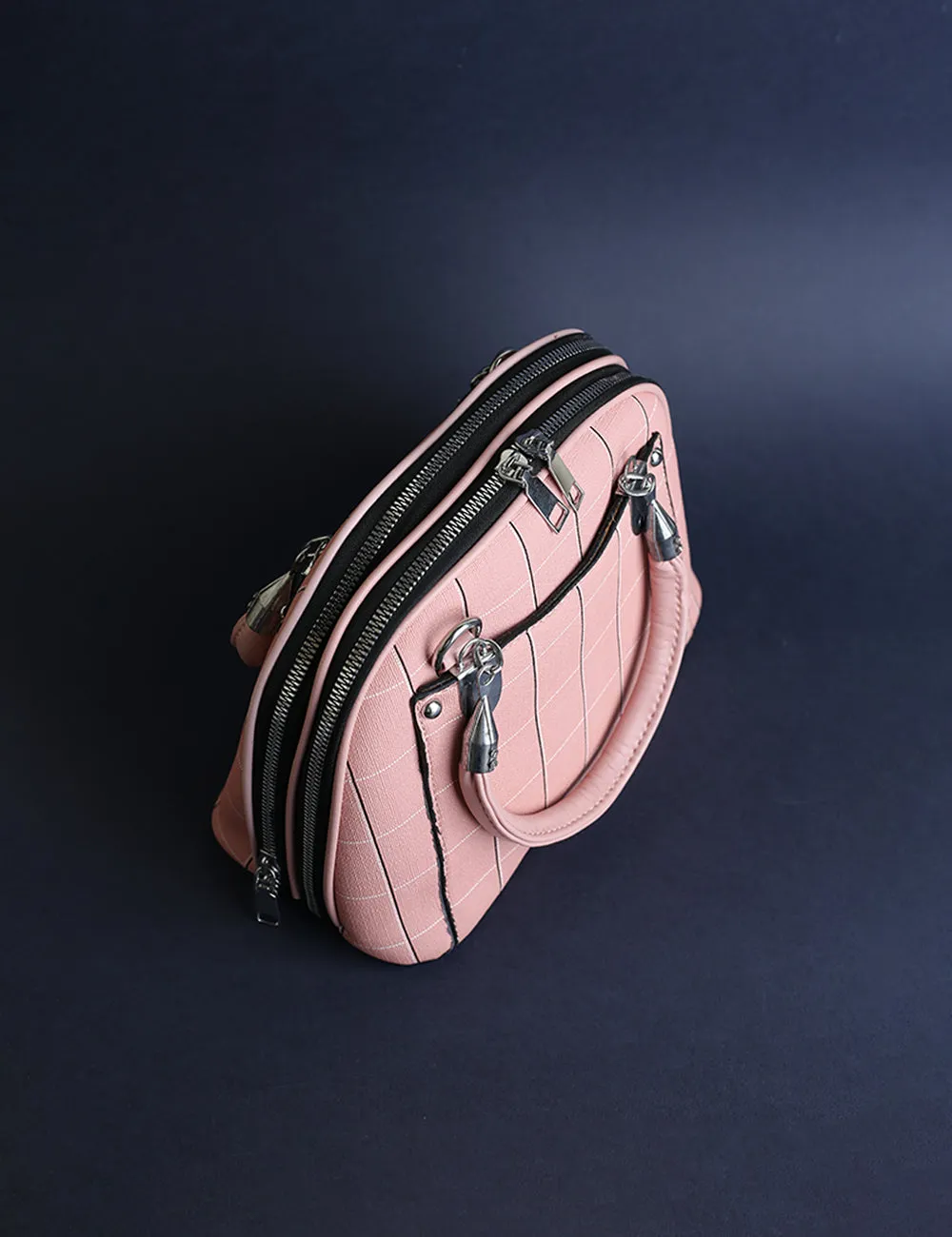 Dome Bag Pink Plaid