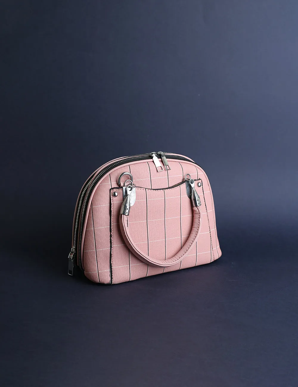 Dome Bag Pink Plaid