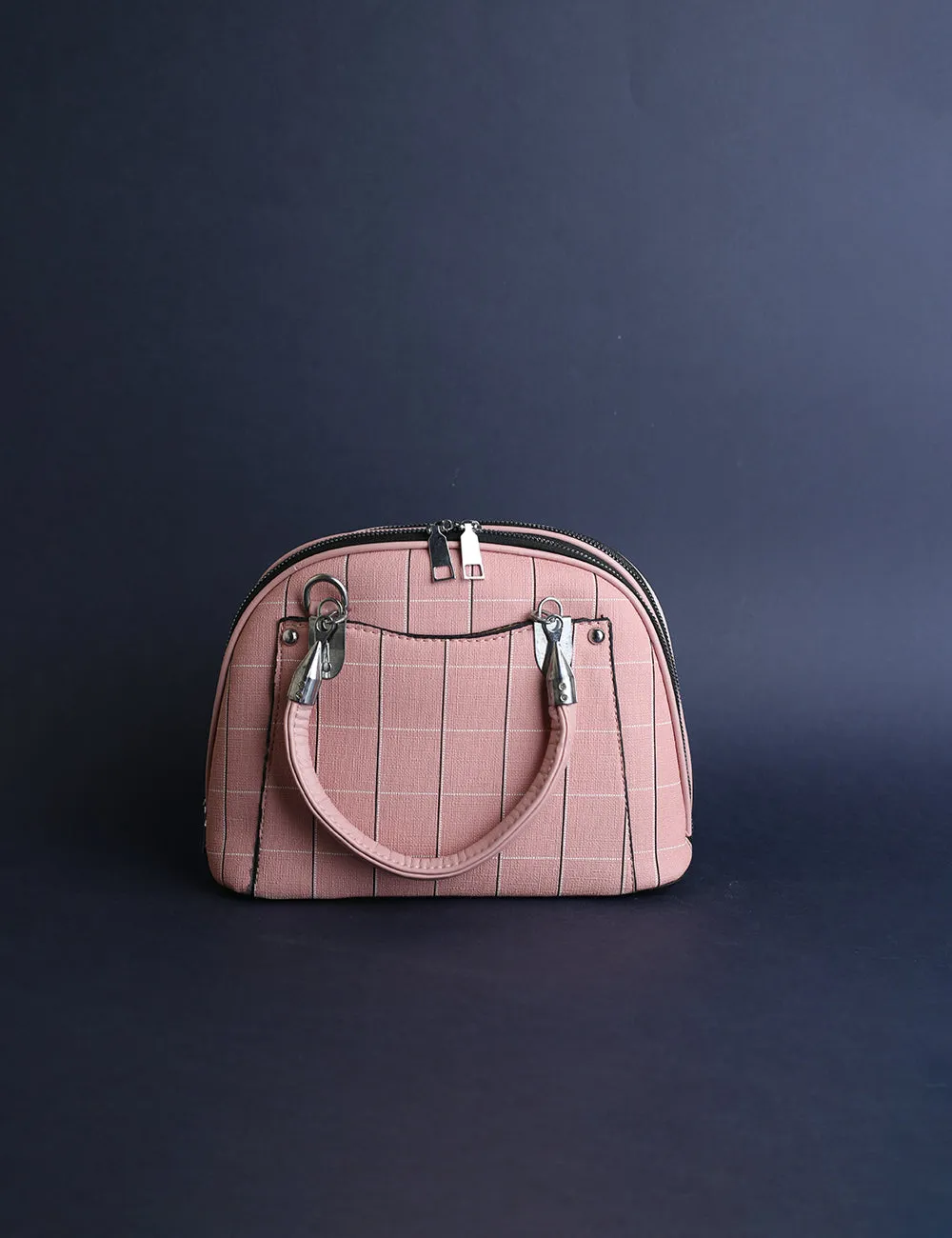 Dome Bag Pink Plaid