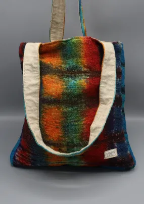 Earthy Rainbow Hemp Tote Grocery Bag