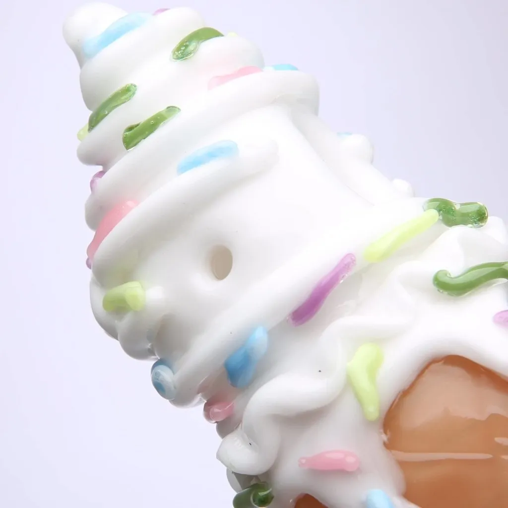 Empire Glassworks - Sprinkles Ice Cream Cone Pipe