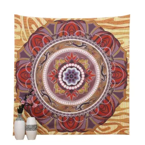 Fashion Square India Bohemian Hippie Tapestry Beach Throw Dreamcatcher Towel Yoga Mat for Adult Tablecloth Picnic Blanket