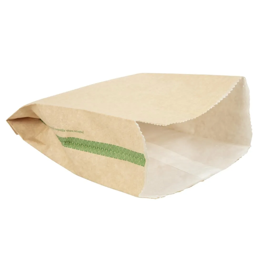 FC898 Vegware Compostable Therma Paper Hot Food Bags 292 x 127mm (Pack of 500)