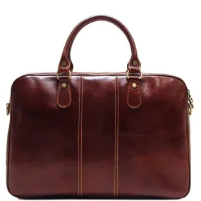 Floto Leather Venezia Slim Briefcase