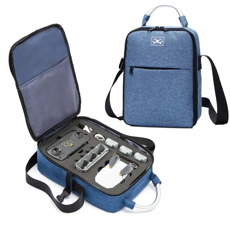 For DJI Mini SE Shockproof Single Shoulder Storage Carrying Case Box Bag, Size: 31 x 23 x 10cm(Blue   Black Liner)