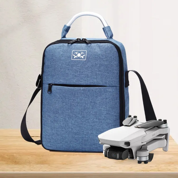 For DJI Mini SE Shockproof Single Shoulder Storage Carrying Case Box Bag, Size: 31 x 23 x 10cm(Blue   Black Liner)