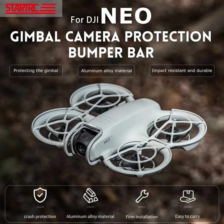 For DJI Neo STARTRC Gimbal Lens Anti-collision Aluminum Alloy Guard Bumper (Silver)