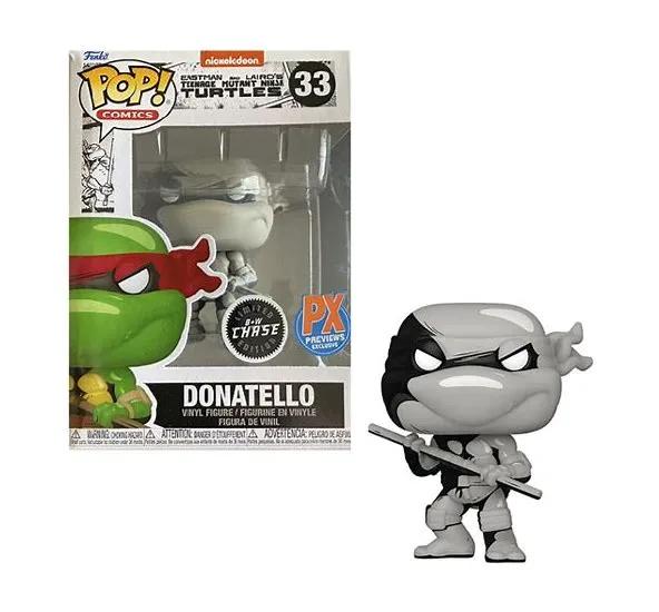 Funko POP Teenage Mutant Ninja Turtles - Donatello (Comic Version) Vinyl Figure #33 Chase