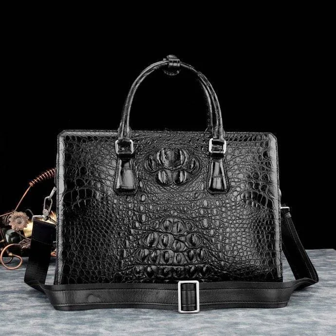 Genuine Crocodile Leather  Briefcase