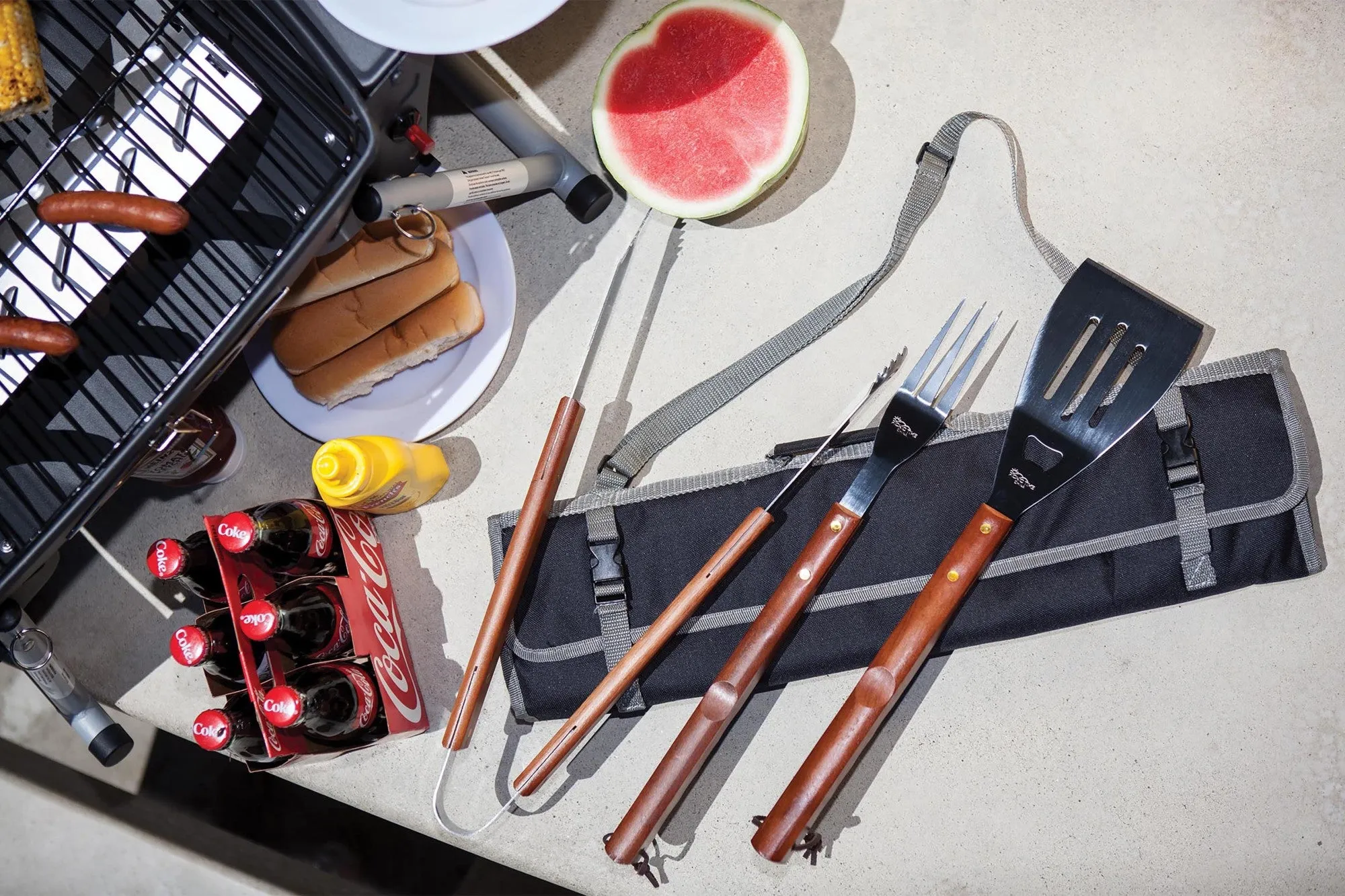 Georgia Tech Yellow Jackets - 3-Piece BBQ Tote & Grill Set