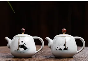 Gohobi Hand-painted Panda Teapot