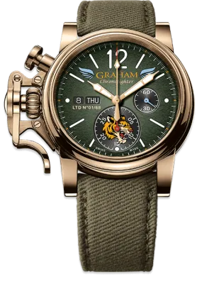 GRHM Watch Chronofighter Vintage Bronze Flying Tigers Limited Edition